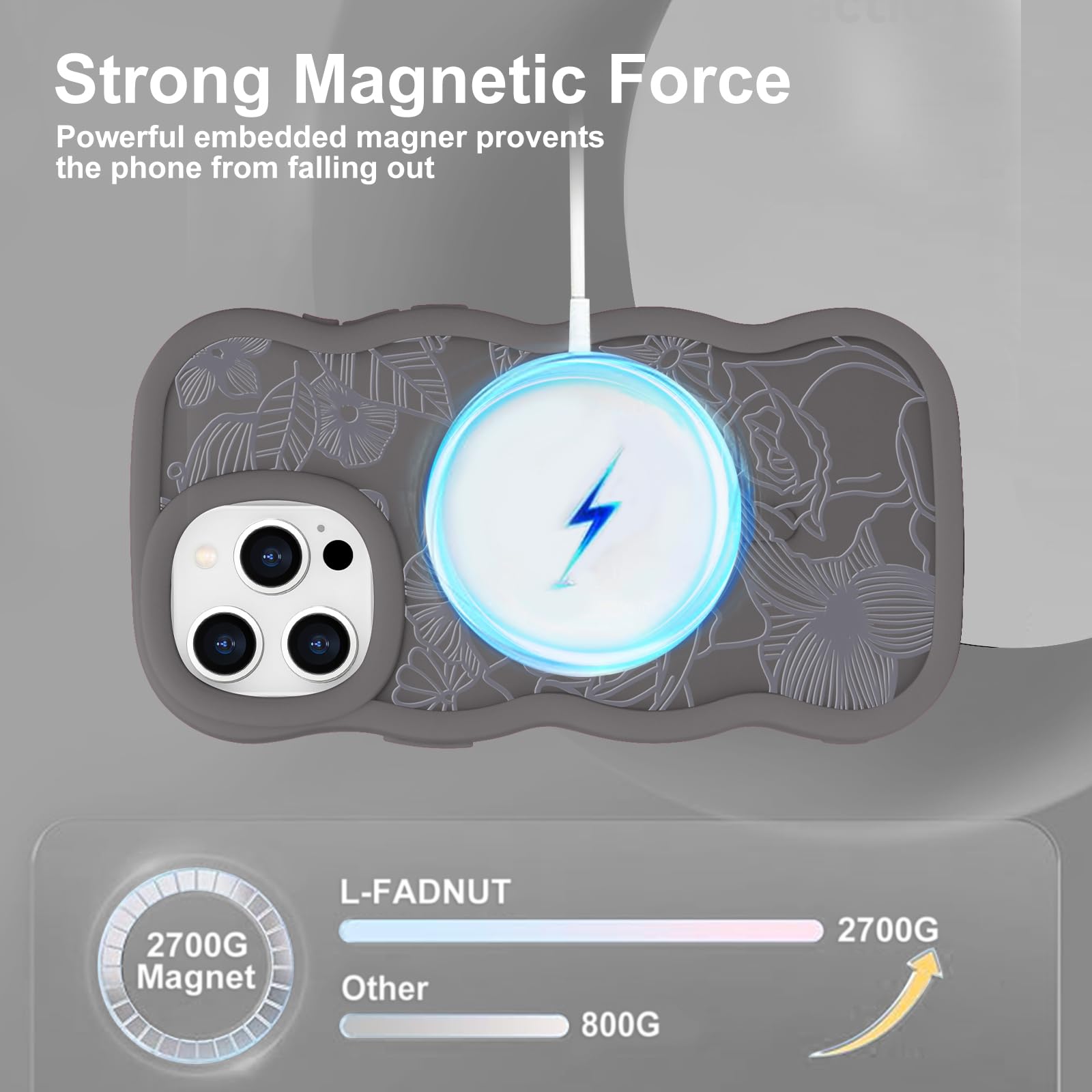 Amazon.co.jp: Pepmune iPhone 13 Pro 用 ケース MagSafe対応 半透明